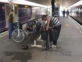 Preparing to leave Fort William station